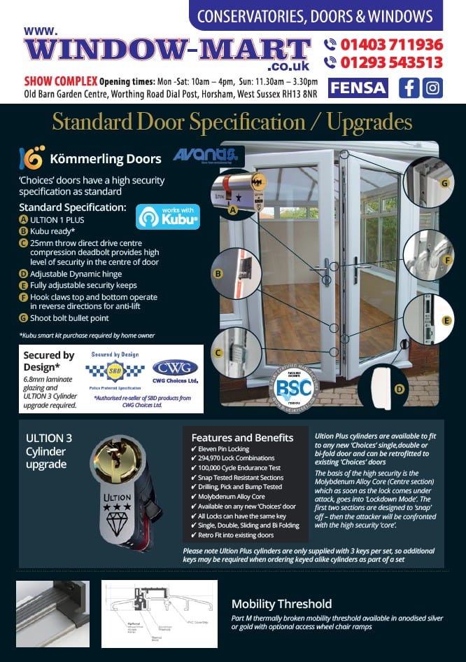 Door Specifications and upgrades